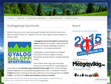 Tablet Screenshot of gyaloggalopp.com